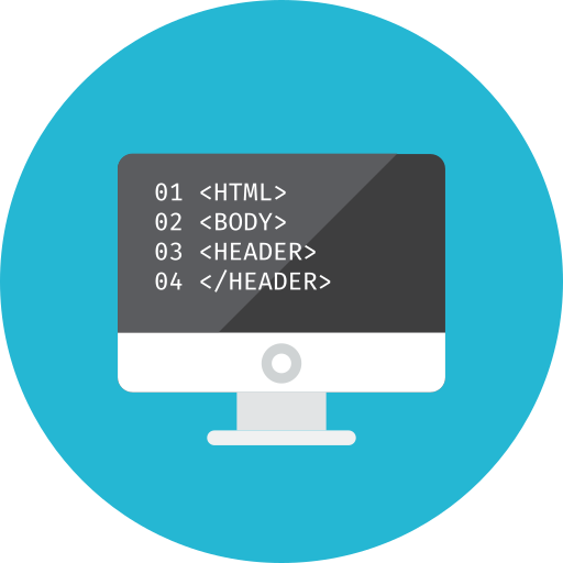 HTML code icon - free